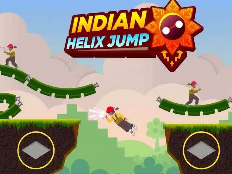 Indian Helix Jump Gameplay Screenshot
