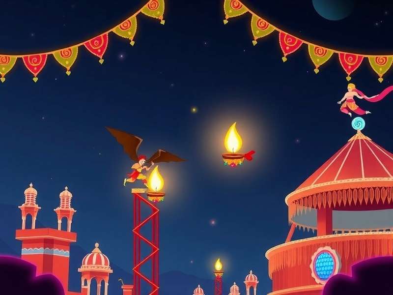 Indian Helix Jump Diwali Theme